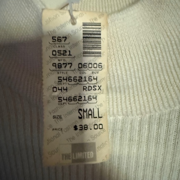 NWT Vintage The Limited  Wool Ribbed Knit Mock Neck Sweater Size Small Deadstock - Picture 12 of 12